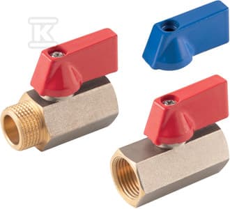 KUGEVENTIL MINI GW/W, 3/8\", F-COMFORT