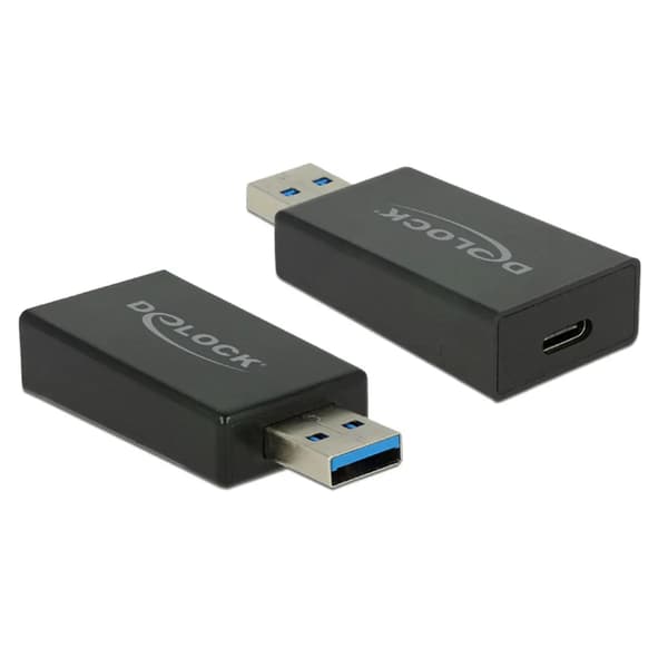 USB C till USB-adapter DELOCK 65689 Svart 10 Gbps