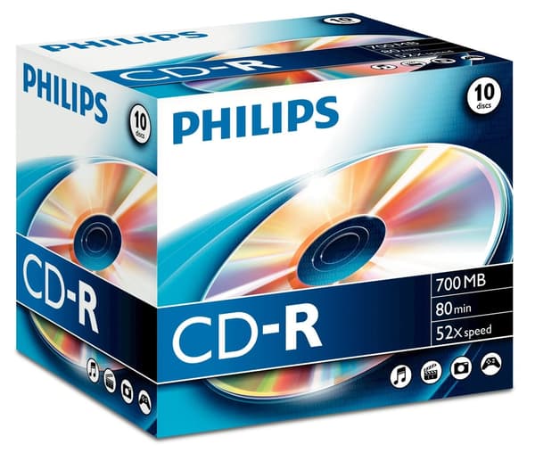 Philips - CD-R x 10 - 700 MB - lagring