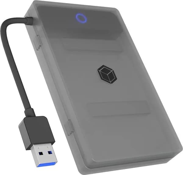 ICY BOX IB-AC603b-U3 USB 3.2 -sovitin 1x 2,5 tuuman asemalle