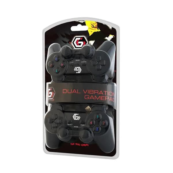 Spelkontroll GEMBIRD Dual Gamepad PC Svart