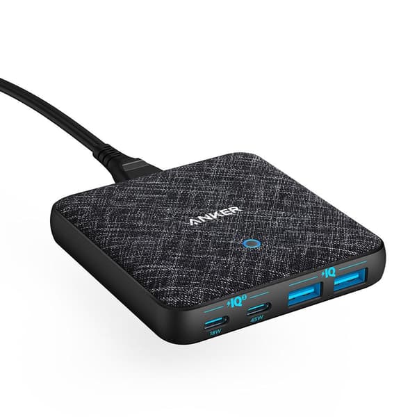 Akkulaturi Atom III 65W Slim 2xUSB-C 2xUSB-A