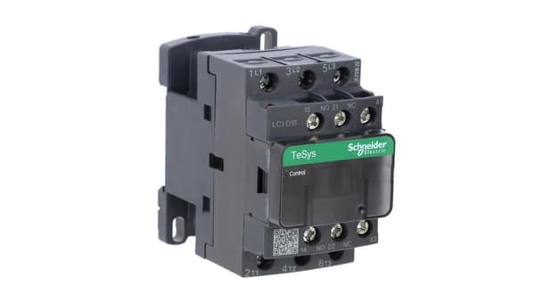 TeSys Deca Effektkontaktor 18A 3P 110V AC 1Z 1R LC1D18F7