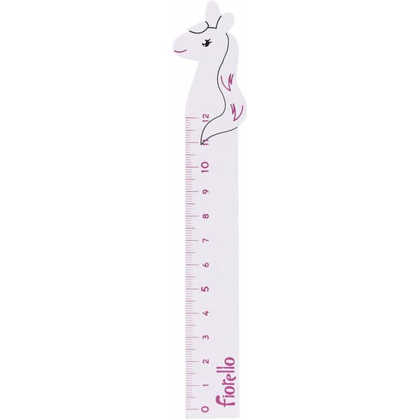 Puinen viivain 12cm yksiruusu FIORELLO