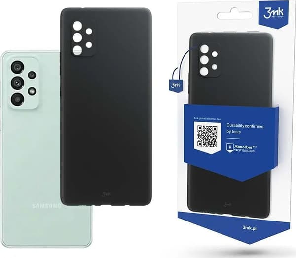 3mk Matt Case sort til Samsung Galaxy A73 5G