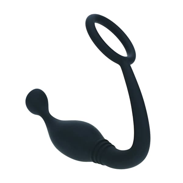 Satisfyer LEVELZ Silikon Stödring & Prostatamassager M Svart