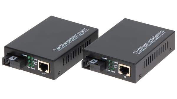 Flash-tilstandskonverter MEDIA SINGLE-MODE CONVERTER OMG1-SM SET TXRX