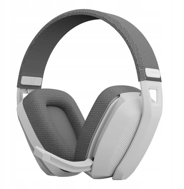 Rampage Gaming -kuulokkeet, langattomat BLITZ mikrofonilla, Bluetooth 5.3, valko-harmaa