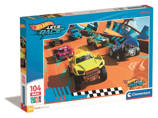 Palapeli 104 Maxi Super Color Hot Wheels