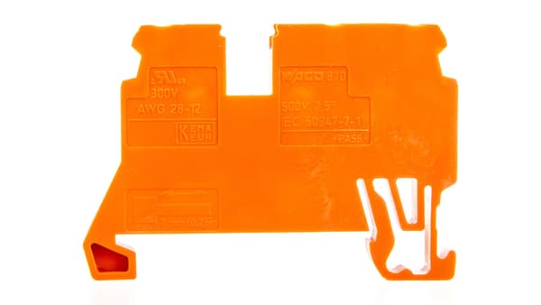 3-johtiminen liitin 2,5mm2 oranssi 870-682