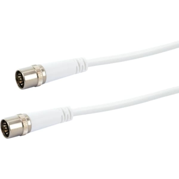 Schwaiger koaksialkabel klasse A + 10 dB 1,5 m Vodafone hvid