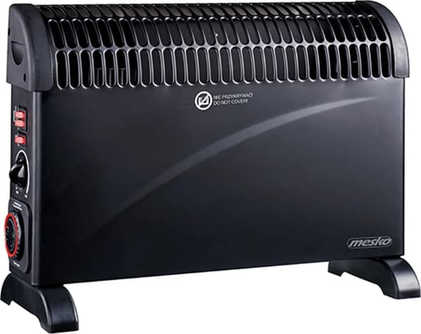 Konvektorvarmer med timer og turboventilator