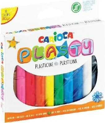 Plastelina 200g 10 färger CARIOCA