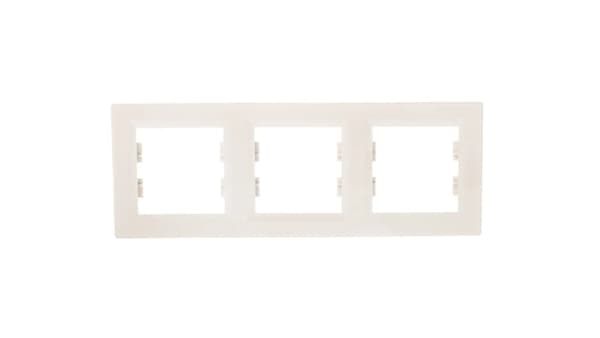 Schneider Electric Triple Ramme Aspora Horisontal Creme EPH5800323