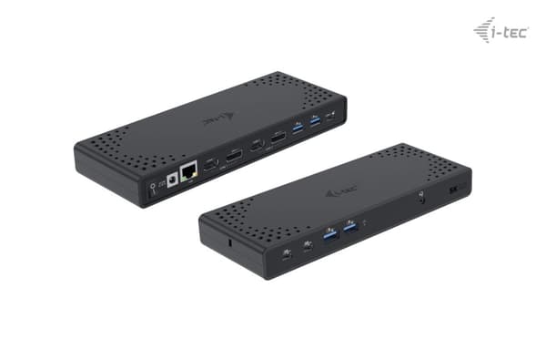 i-tec USB 3.0 / USB-C / Thunderbolt 3 Dual Display Dockningsstation Gen2 + PD 100