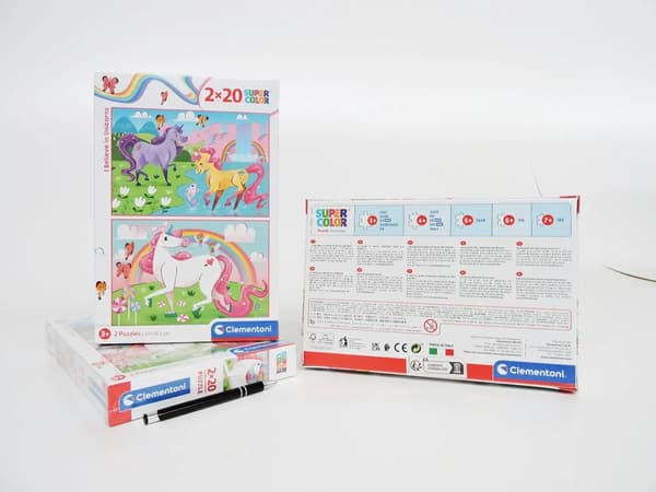 Palapeli 2x20 Super color Uskon yksisarvisiin