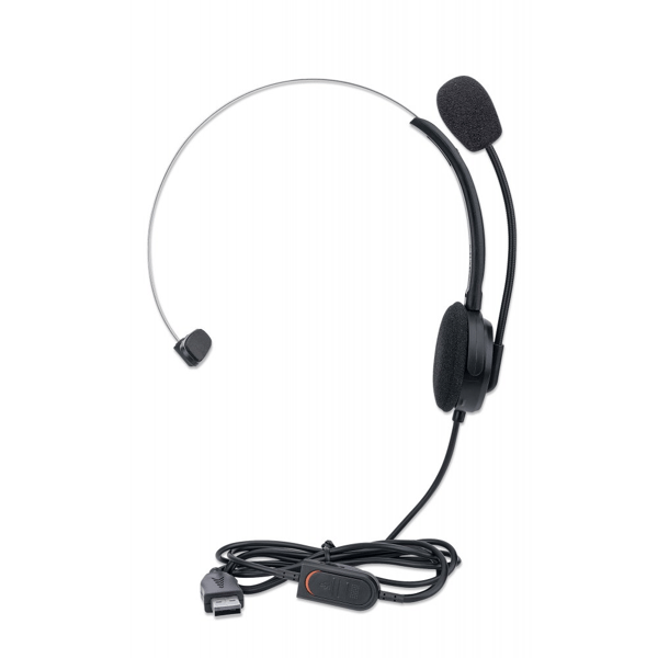 Kuulokkeet mikrofonilla Manhattan Mono USB