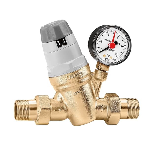 Caleffi Vattentrycksregulator 3/4\" 25Bar med tryckmätare (535051)