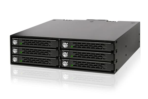 IcyDock bk version MB996SP-6SB med låse