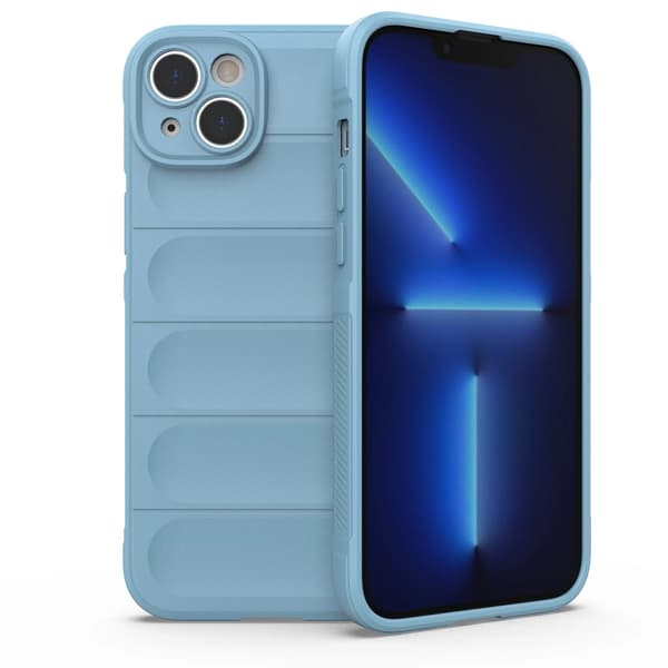 Magic Shield Case -joustava panssarikuori iPhone 14 Plus -puhelimelle, vaaleansininen