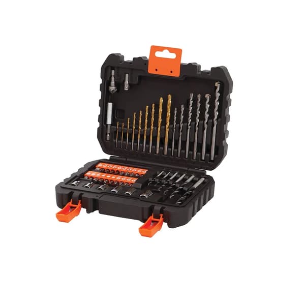 Sæt med bor og bits 50 stk A7188-XJ Black+Decker