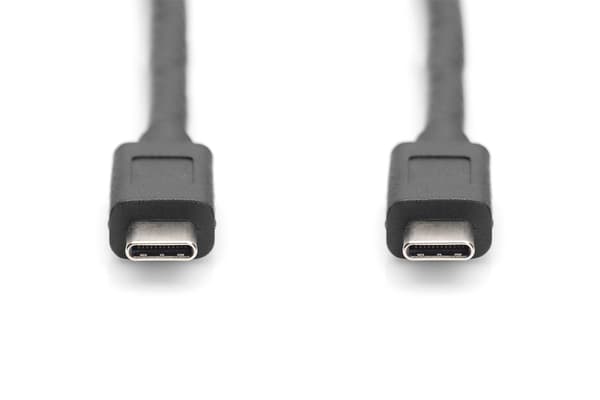 Anslutningskabel USB 3.1 Gen.2 SuperSpeed+ 10Gbps Typ USB C/USB C H/H, Power Delivery 1m Svart