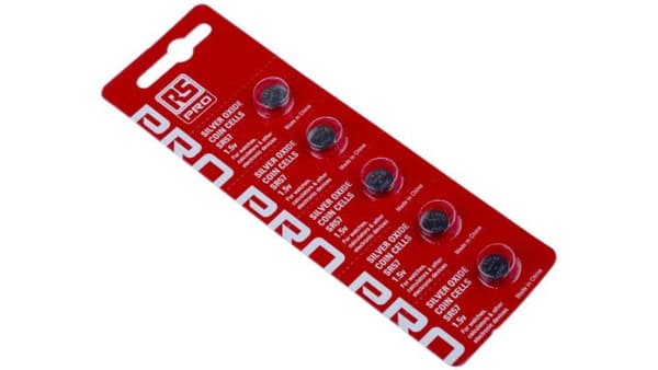 Pastilbatteri, SR57, 1,55V, 55mAh, RS PRO