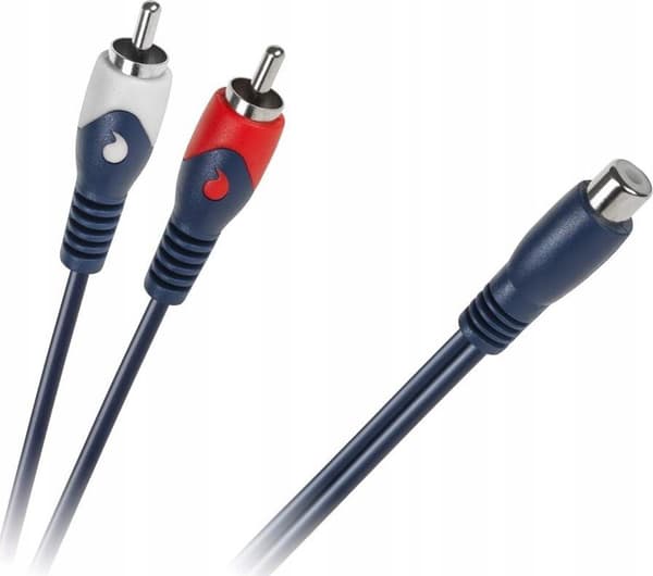 Kaapeli 1 x RCA-liitin - 2 RCA-pistoketta 0,2 m