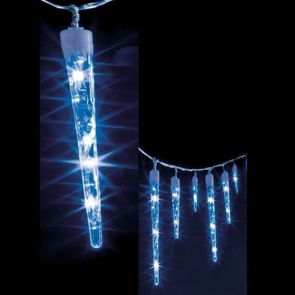 Fééric Lights and Christmas -valosarja, jääpuikot, 63 LEDiä, sininen