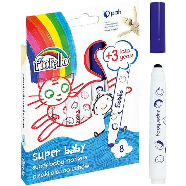 Super Baby -kynät 8 väriä FIORELLO