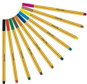10 farver LEVIATAN fineliner