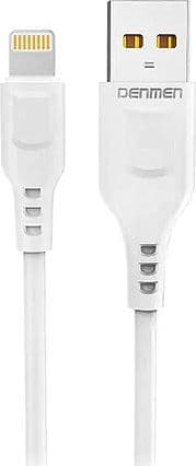 Kabel USB Denmen USB-A - Lightning 1 m Vit (29347)