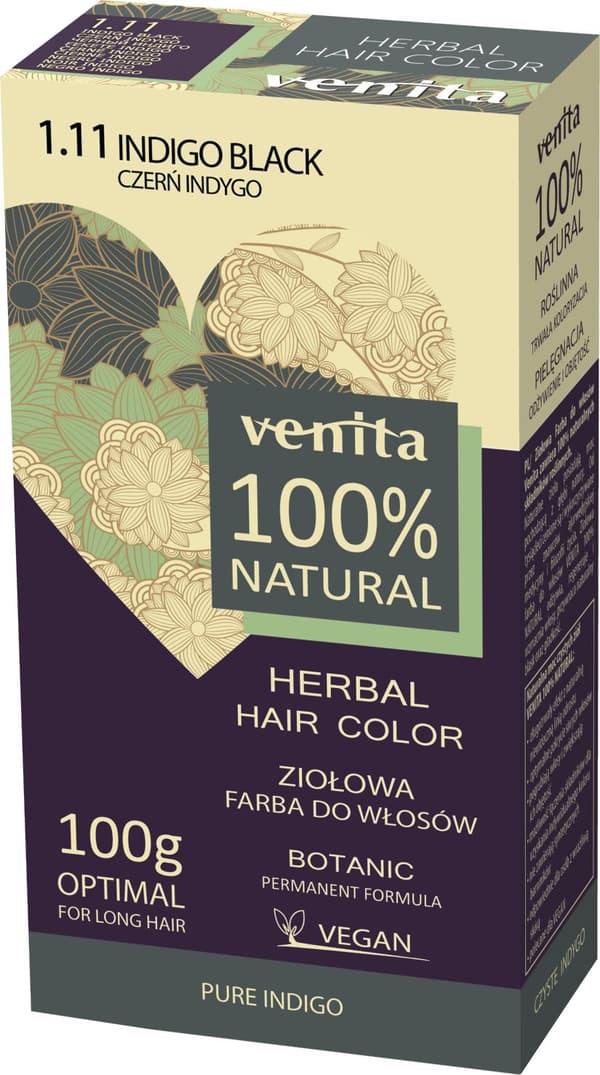 Venita Herbal Hårfarve 1.11 Czern Indigo