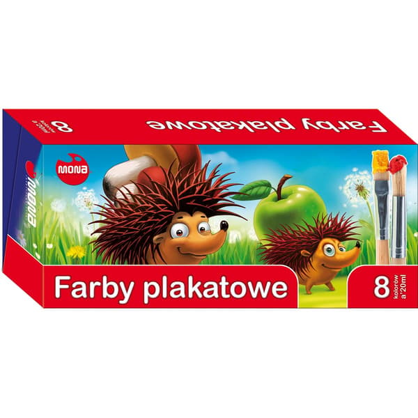 Plakatimaalit 8 väriä 20ml MONA