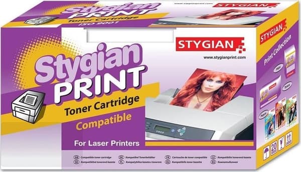STYGIAN alt. värikasetti CF217A HP17A musta, 1600