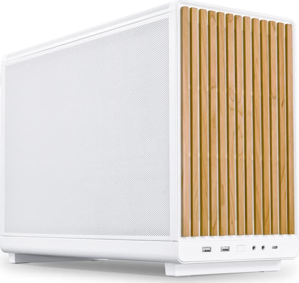 Lian Li DAN Cases A3-mATX Wood Edition PC-kotelo, Micro-ATX - Pyökki, valkoinen