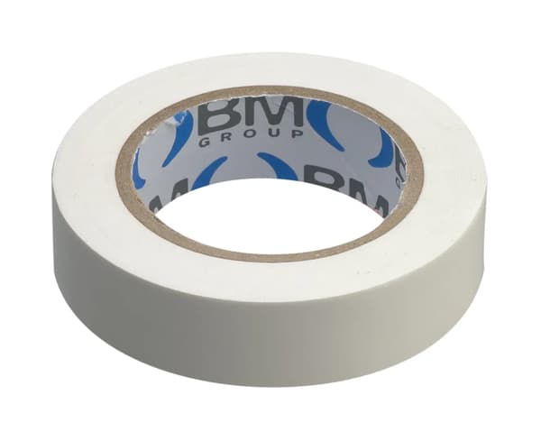 PVC ISOLERINGSTAPE 0.15X15MM, 10M HVID