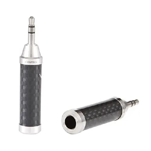 AV-adapter Furutech ADL Jack 3,5 mm - Jack 6,3 mm sort