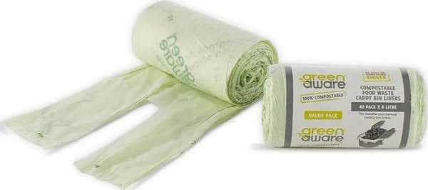 GreenAware GreenAware, Kompostoitavat ruokajätepussit, 8L, 40kpl.
