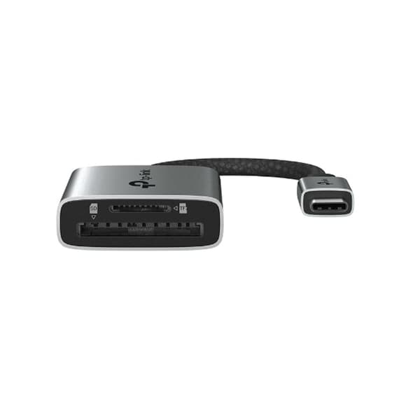 TP-Link-sovitin UA440C Type-C–SD- ja Micro SD -kortinlukija, musta EU