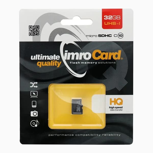 IMRO microSD 32GB CLASS 10 UHS I 100MB/s muistikortti