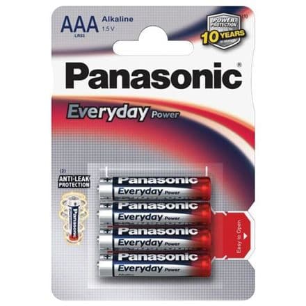 Panasonic Batteri Everyday Power AAA/R03 4 stk