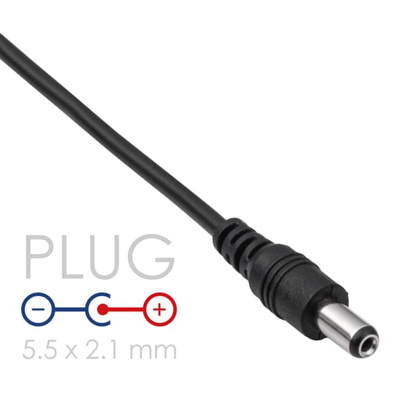 Kabel USB A / DC 5.5 x 2.1mm AK-DC-01