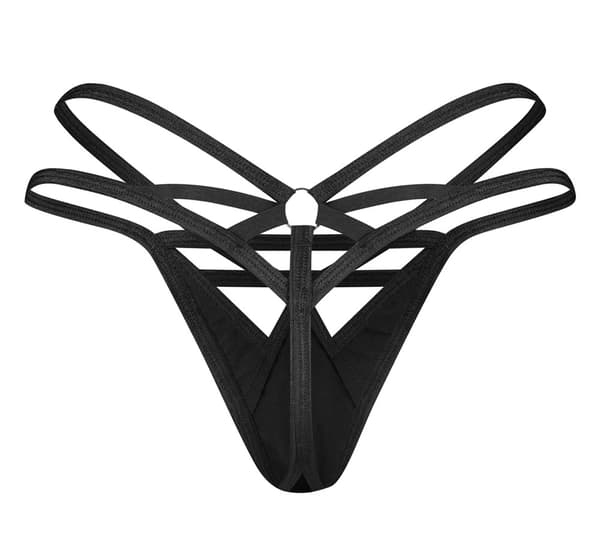 Obsessive Keira Lise L/XL Sort Vinyl Intime Stropper Design
