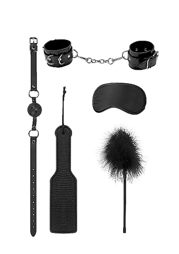 BDSM Introduktions Bondage Kit #4 - Svart