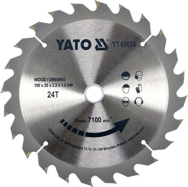 WIDIA-TERÄ PUULLE 190X24TX20MM