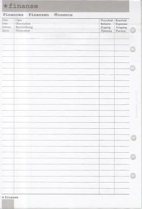 Organizerinlägg A5 Ekonomi ANTRA