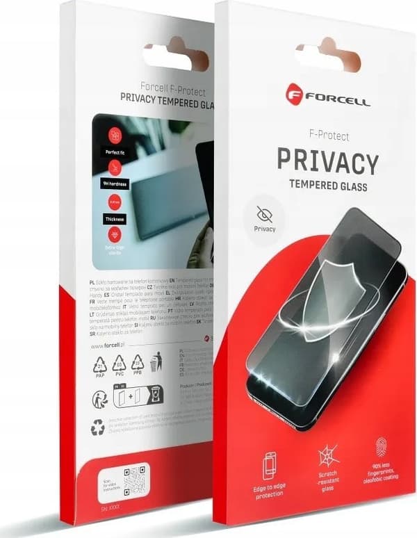 ForCell Hærdet Glas Forcell Privacy Glas - til iPhone 14 Pro sort