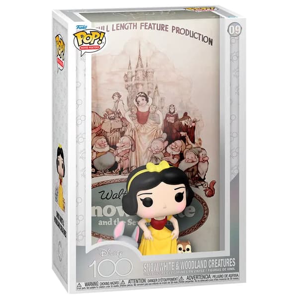 POP-figur Filmaffisch Disney 100:e Snövit & Skogsvarelser