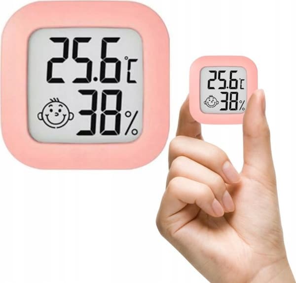 VEGA VEJRSTATION TRUSTY MINI PINK VEJRTERMOMETER TR-CH02>